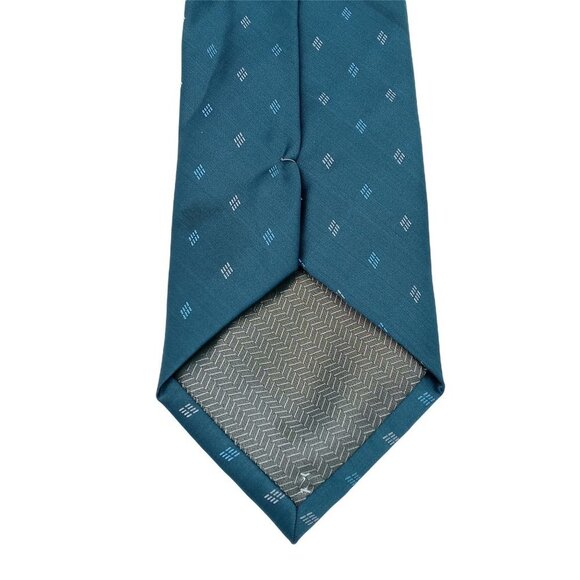 George Men's Tie Necktie Blue 100% Polyester 3.50" W by 59" L - Picture 3 of 5